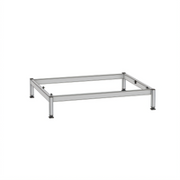 RATIONAL Stand I Combi-Duo Stationary Stainless Steel Equipment Stand for iCombi 6-Full Size on 6-Full Size