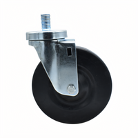 BK Resources 5SBR-5ST-HR Shelf Casters & Leveling Feet