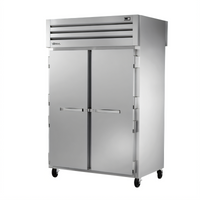 True SPEC SERIES Two-Section Pass-Thru Reach-In Refrigerator with Front and Rear Locking Stainless Steel Doors