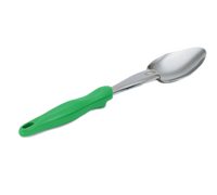 Vollrath Ergo Grip Heavy Duty Solid Serving Spoon, 13-13/16 Inch, Green Nylon Handle