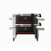 Hot Rocks Volcano 40-33 Double Double-Stack Stone Conveyor Pizza Oven