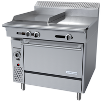Garland Cuisine C36-5C 36-Inch Gas Combination Top Range with 18-Inch Griddle, 18-Inch Even-Heat Hot Top and Convection Oven