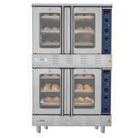 KoolMore 38-Inch Full-Size Double-Deck Liquid Propane Commercial Convection Oven with Stacking Kit