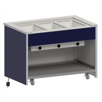 Atlas Metal INFIH-OT-6 Mobile Electric Hot Food Unit with (6) Wells