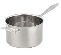 Vollrath Intrigue 7 Qt 18-8 Stainless Steel Induction Ready Straight-Sided Sauce Pan
