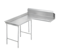 Advance Tabco DTC-G70-48L Left-Hand Island-Clean L-Shaped Dish Table, 47-Inch Long
