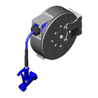 T&S Brass Enclosed Epoxy-Coated Retractable Hose Reel System with 3/8