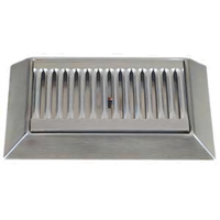 Micro Matic Surface-Mount Stainless Steel Drip Tray Trough with 1/2 Inch Drain, 9 Inch W x 6-1/2 Inch D