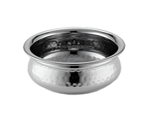 American Metalcraft 5-Inch Round Stainless Steel Hammered Serving Bowl, 16 oz.