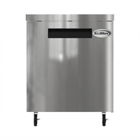 Koolmore 27-Inch One-Section Undercounter Reach-In Refrigerator with Solid Hinged Stainless Steel Door, 5 Cu. Ft.