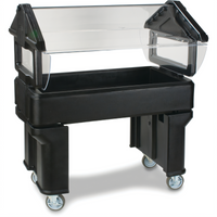 SixStar 4-Foot Portable Ice-Cooled Food Bar, 3 Full-Size Pan Capacity