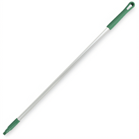 Sparta 48-Inch Natural Aluminum Broom Handle with 1-Inch Diameter, 3/4-Inch ACME Thread, Green Tip and Cap