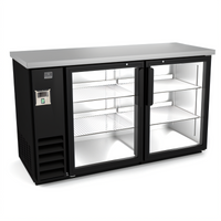 Kelvinator Commercial 61-Inch Two-Door Back Bar Cooler with Glass Doors