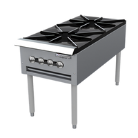 Garland Signature Regal Series 18-Inch Wide Double Gas Stock Pot Range with 2 Burners, Standing Pilot