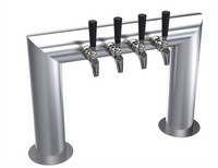 Krowne 4-Faucet Air-Cooled Pass-Thru Countertop Beer Tower