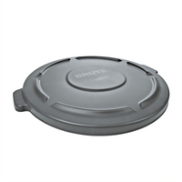 Rubbermaid Commercial BRUTE 20-Gallon Gray Flat Plastic Trash Can Lid