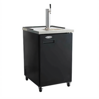 Serv-Ware 24-Inch Single-Tower 1-Faucet Beer Dispenser Keg Cooler