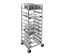 Channel Manufacturing All-Welded Aluminum Universal Rack, 5-Pan Capacity, 5-Inch Swivel Casters