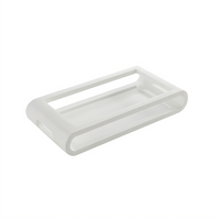 American Metalcraft 17-1/4-Inch White Rectangular Wood Serving Tray