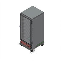 BevLes PHC70-32INS-A-1L1 Full-Height Mobile Insulated Proofing & Holding Cabinet, Left-Hand Clear Lexan Door, 32 Pan Capacity