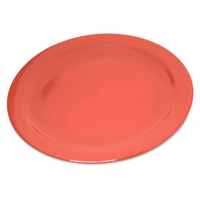 Dallas Ware 10.2-Inch Round Melamine Dinner Plate, Sunset Orange