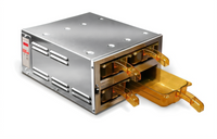 Henny Penny MPC22.06 Countertop Modular Heated Holding Cabinet with 4 Drawer Pans, 2 Tiers, 230V/50Hz