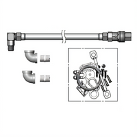 48-Inch Gas Connector Hose with Quick-Disconnect Swivelink Fitting and Restraining Cable Kit