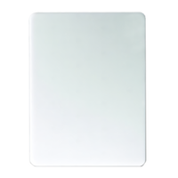 San Jamar White Co-Polymer Bar Cutting Board, 6 x 9 x 1/2 Inch