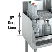 Krowne Royal Series 15 Inch Deep Ice Station Liner