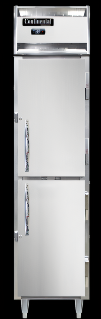 Continental Refrigerator D1FSENSAHD Designer Slim Line One-Section Narrow Half-Height Door Reach-in Freezer