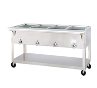 Aerohot EP304 Portable Electric 4-Well Steamtable Hot Food Unit with Carving Board