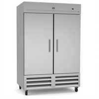 Kelvinator Commercial 54-Inch Two-Section Full-Height Reach-In Refrigerator with Solid Doors and Bottom Mount