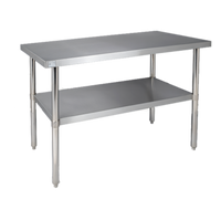Klinger's Trading 72-Inch x 24-Inch 16-Gauge Stainless Steel Work Table with Undershelf