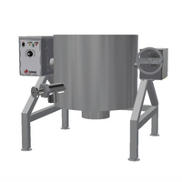 AccuTemp Edge Series 30-Gallon Gas Self-Contained Tilting Steam Kettle, 2/3 Jacketed