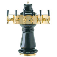 Micro Matic Vienna 6-Faucet Countertop Air-Cooled Draft Beer Tower