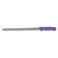 Stäl 12-Inch Purple Stamped Slicer Knife with Polypropylene Handle