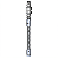 T&S Brass 12-Inch Flexible Stainless Steel Pre-Rinse Replacement Hose with Vacuum Breaker