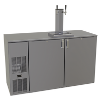 Glastender C1FB60-DD 60-Inch Front-Serviced Bar Profile Draft Dispensing Cooler