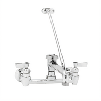 Fisher Wall-Mount Service Sink Mixing Faucet with 6-Inch Spout and Vacuum Breaker