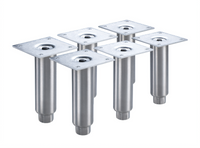 Krowne 6-Inch Stainless Steel Leg Set for Back Bar Coolers