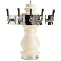 Micro Matic Braumeister 5-Faucet Countertop Air-Cooled Ceramic Draft Beer Tower