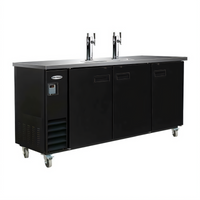 Serv-Ware DD73-2-HC Flat-Top Two-Tower, Four-Faucet Beer Dispenser Keg Cooler