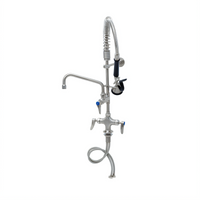 T&S Brass Mini Pre-Rinse Unit, Single-Hole Deck Mount, 8-Inch Swing Nozzle