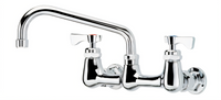 Krowne Royal Series Low-Lead 8-Inch Center Wall Mount Faucet with 8-Inch Swing Spout