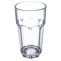 Louis 32 oz Clear Faceted SAN Stackable Tumbler