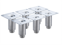 Krowne 4-Inch Stainless Steel Back Bar Cooler Legs, Set of 6
