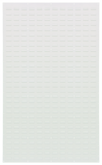 Quantum Wall-Mounted Louvered Panel Starter Unit, 36 x 61 Inches, Oyster White Enamel Finish