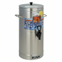 BUNN TDS-3 Cylinder-Style Iced Tea/Coffee Dispenser, 3 Gallon