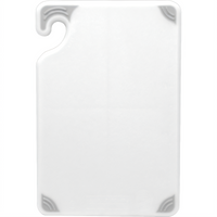 Saf-T-Grip White Co-Polymer Cutting Board with Anti-Slip Grips, 18 x 24 x 1/2 Inch