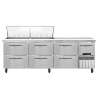 Continental Refrigerator RA93N24M-D 93-Inch 3-Section Refrigerated Sandwich Prep Table